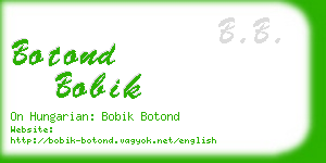 botond bobik business card